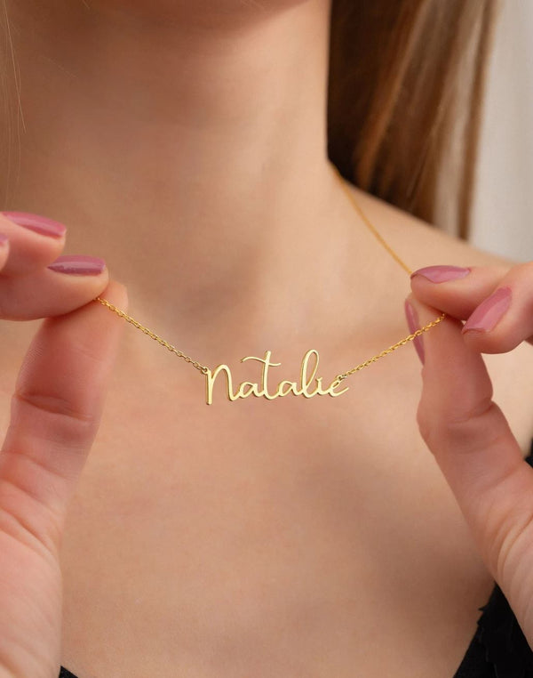 14K Gold Custom Name Necklace
